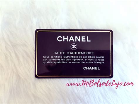 chanel tarjeta que viene dentro del bolso|[Guía] Cómo consultar la tarjeta de autenticidad de Chanel: Real .